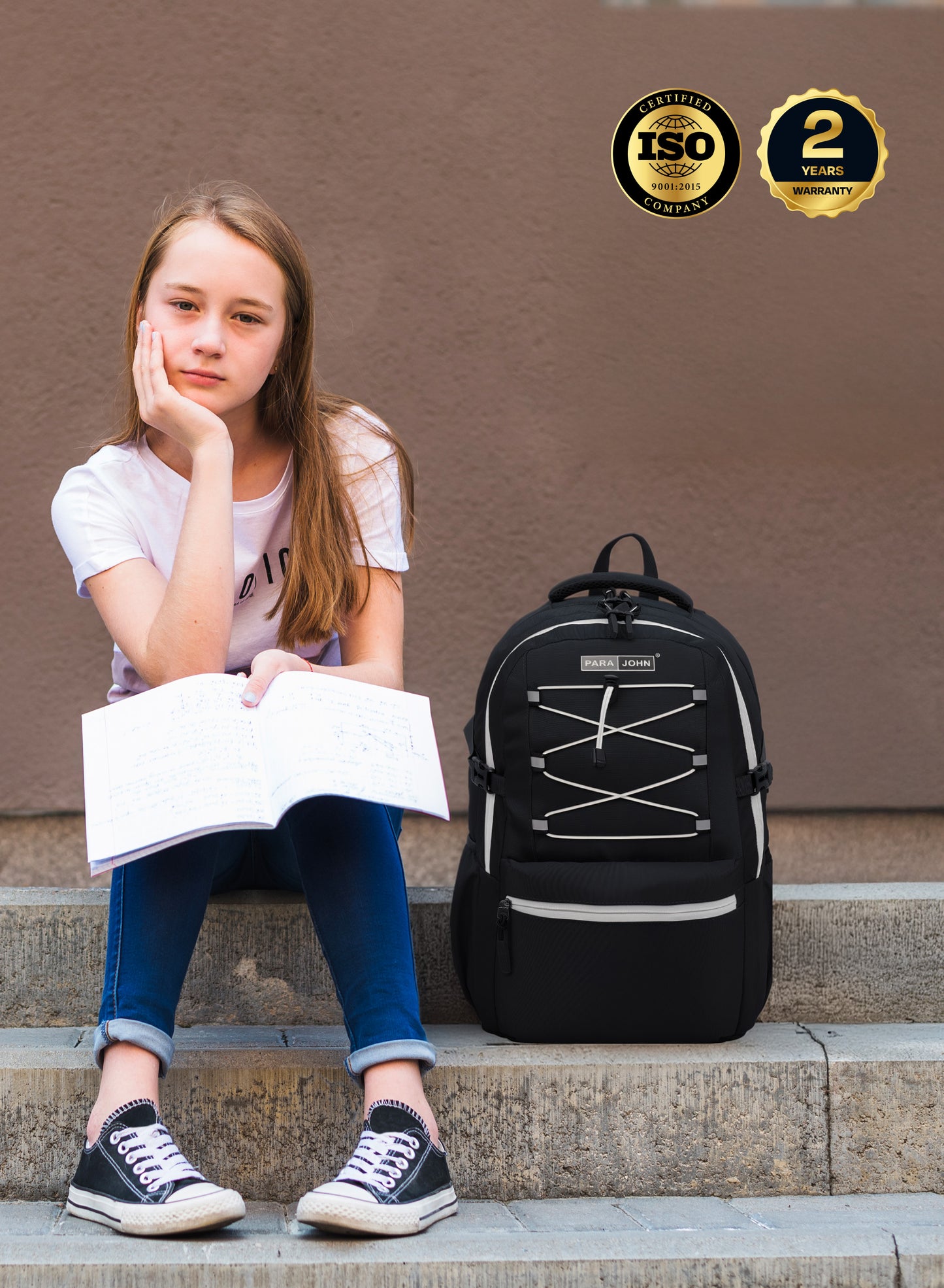 Para John Bubblio 19 inches School Backpack – 30L Capacity, Functional & Durable with Multi-Pocket Organization PARAJOHN SAUDI ARABIA