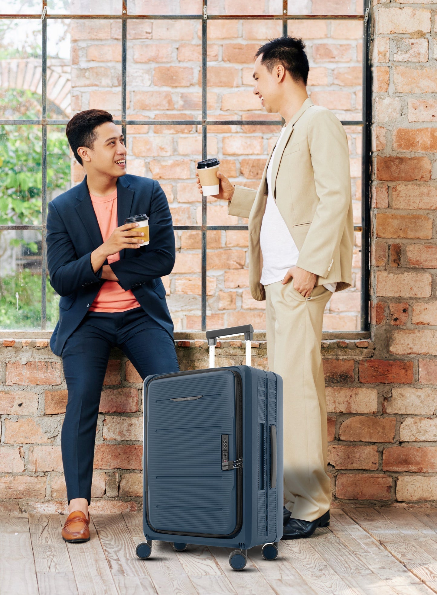 FlexiFold 1 Piece ABS + PC Foldable Cabin Luggage Trolley PARA JOHN