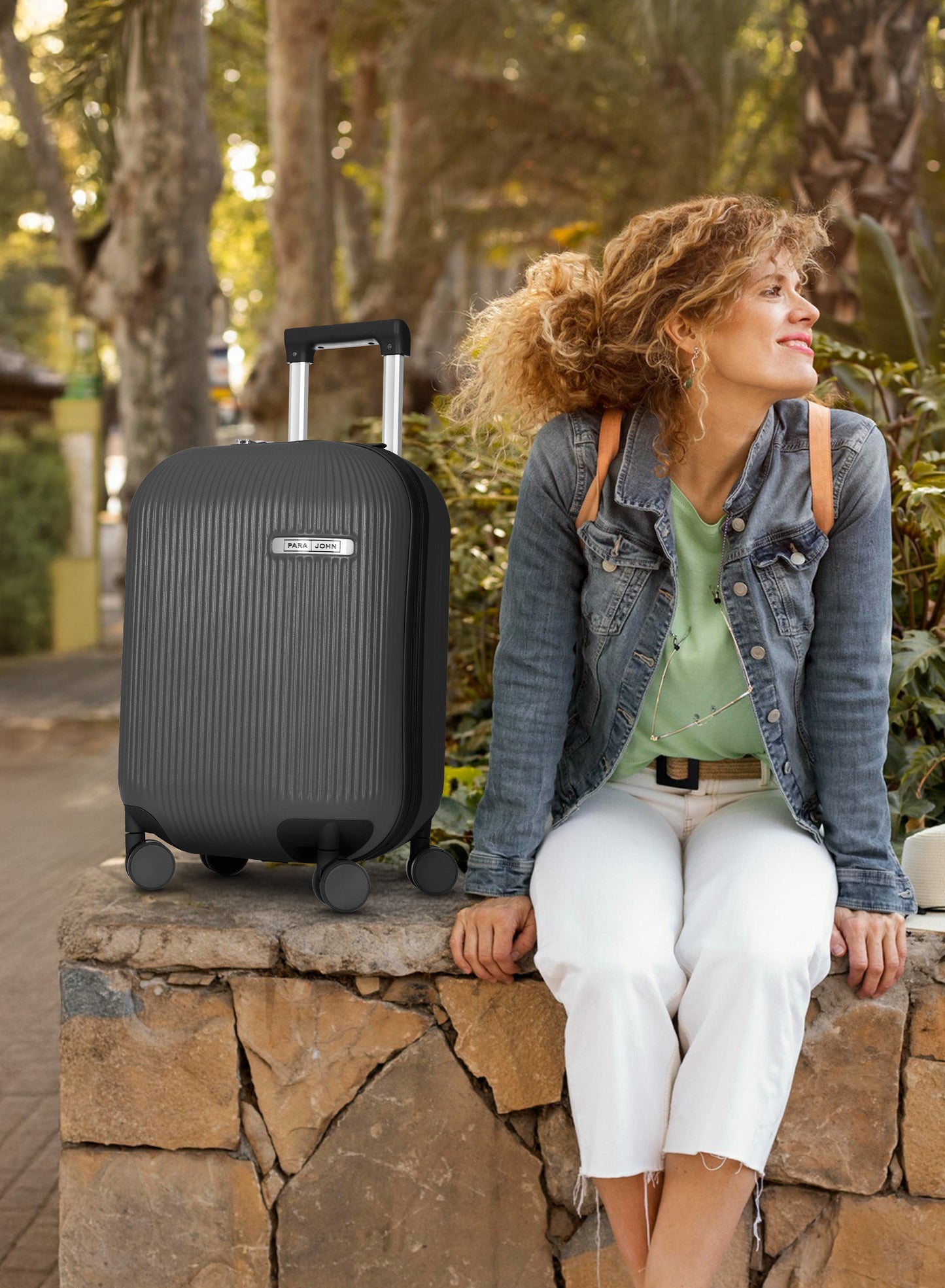 Aero 20-Inch Lightweight Spinner Luggage | ABS+PC Durable Cabin Suitcase with TSA Lock | 360° Double Wheels for Smooth Travel | Compact & Stylish Carry-On PARA JOHN