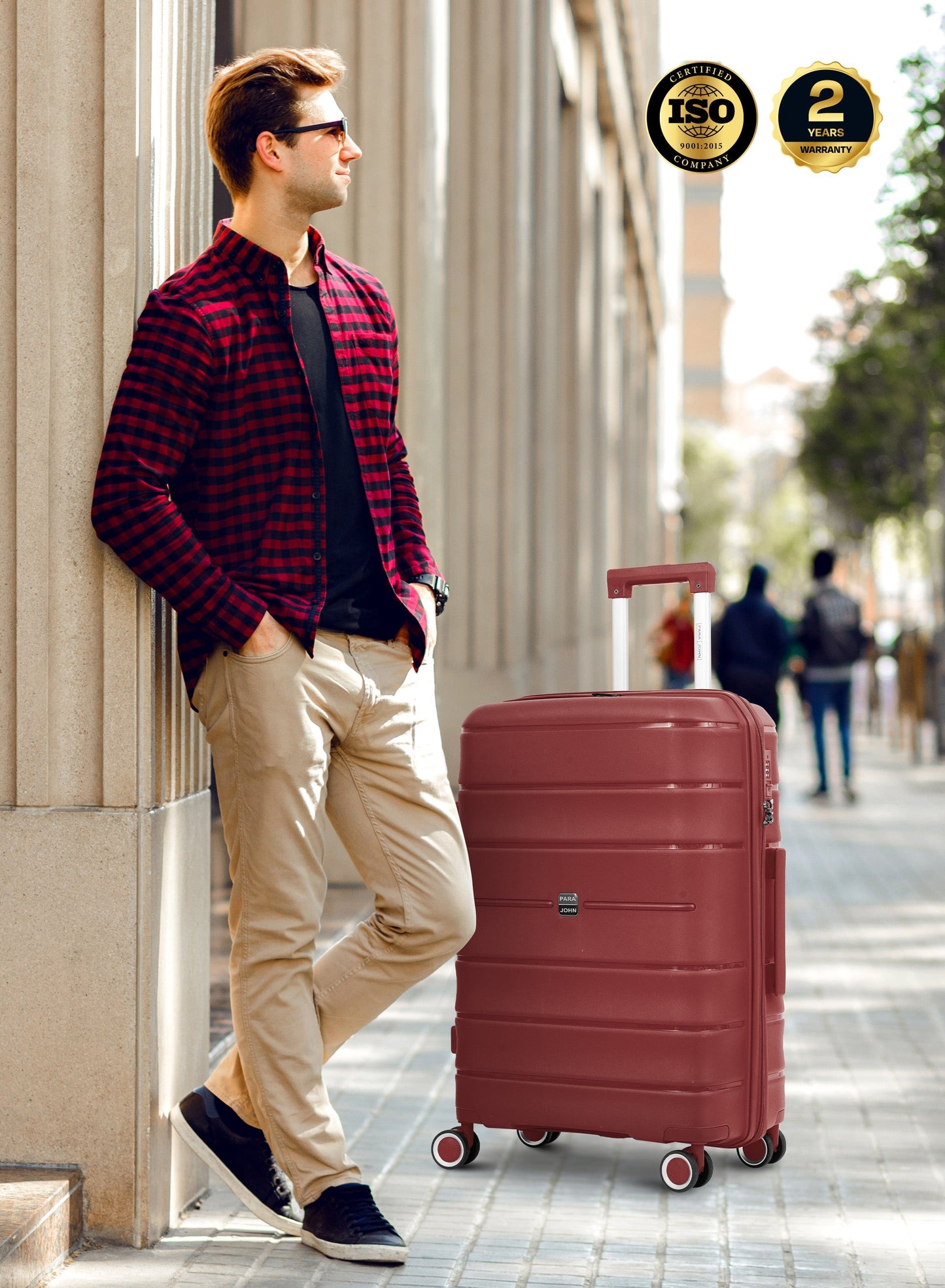 ZENSPIRE Series 3 Piece Premium Polypropylene Luggage Set PARAJOHN UAE