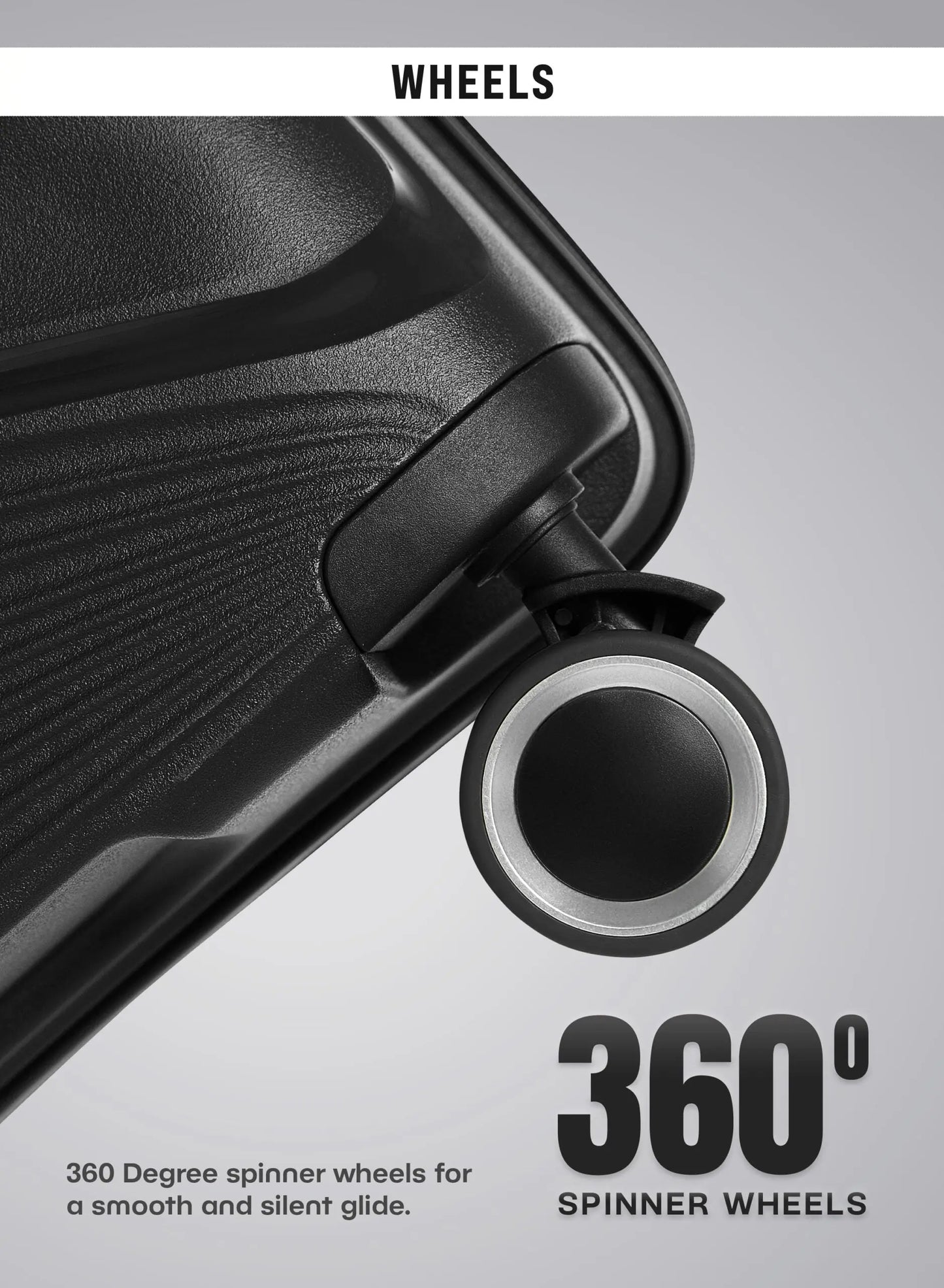 Luggage Sets 3 Piece With Trolley Set With Lightweight Polypropylene Shell 8 Spinner Wheels For Travel PARA JOHN