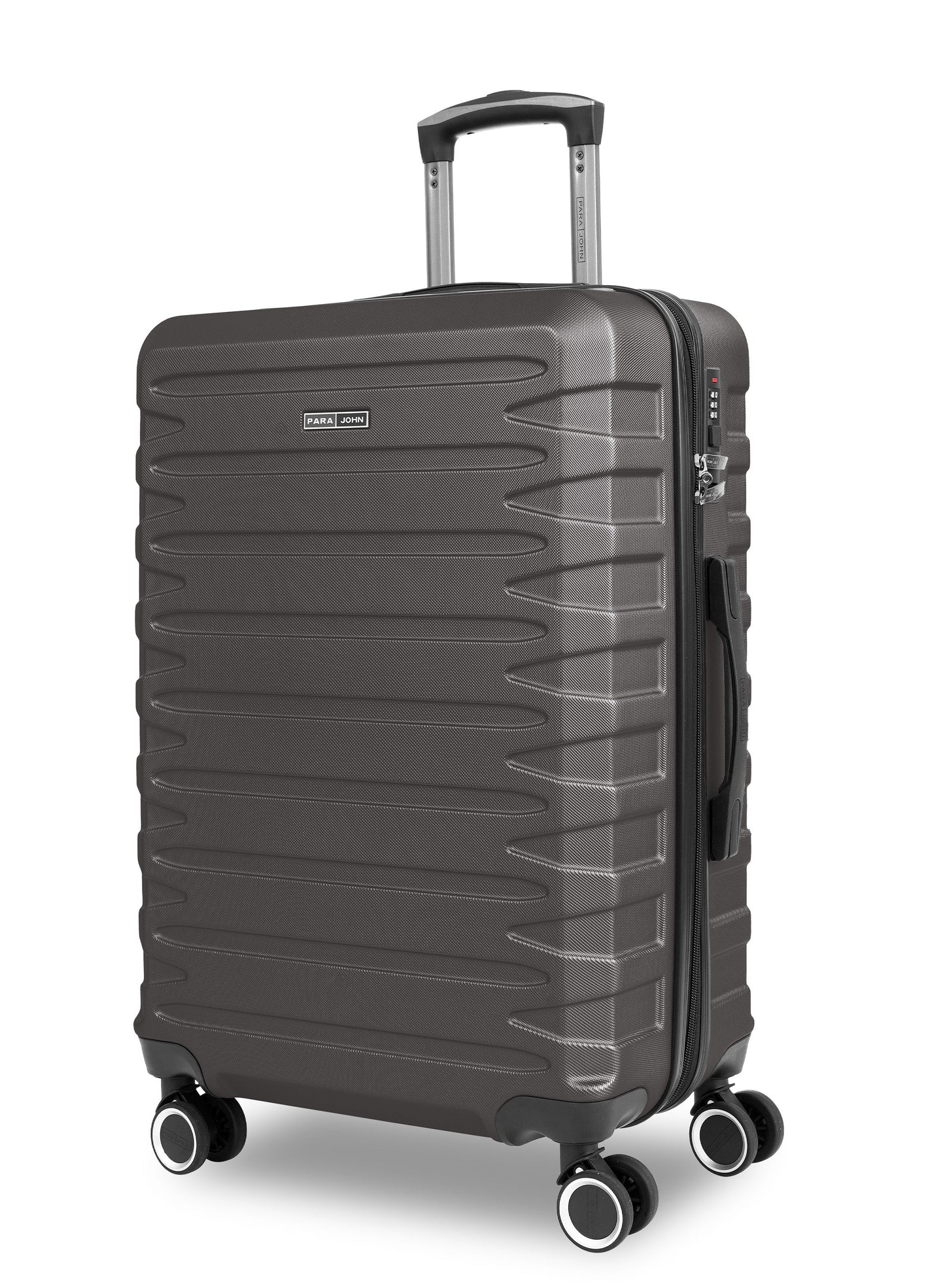 AeroShield Lightweight ABS Hard Side 8 Wheels Spinner Luggage checked in Trolley Bag with Lock 28 Inch PARA JOHN