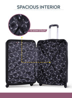 Spiral 20-Inch Cabin-Size (Small) ABS Hard Case Luggage Trolley Bag with 4 Spinner Wheels and Lock PARA JOHN