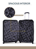 Spiral 20-Inch Cabin-Size (Small) ABS Hard Case Luggage Trolley Bag with 4 Spinner Wheels and Lock PARA JOHN