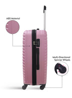 Spiral 20-Inch Cabin-Size (Small) ABS Hard Case Luggage Trolley Bag with 4 Spinner Wheels and Lock PARA JOHN