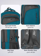 Classic Students School Backpack - 16 Inch, Durable Polyester, Multi-Compartment, Strong Handle & Zipper PARAJOHN SAUDI ARABIA