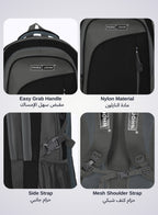 Classic Students School Backpack - 14 Inch, Durable Polyester, Multi-Compartment, Strong Handle & Zipper PARAJOHN SAUDI ARABIA