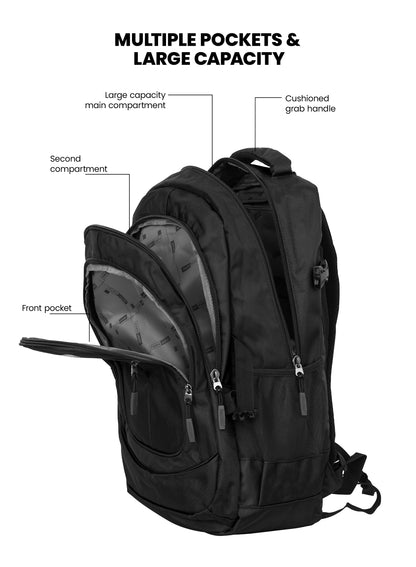 Parajohn School Backpack – Durable Polyester Laptop & Travel Bag with Multi Compartments (18”–24”) PARAJOHN SAUDI ARABIA
