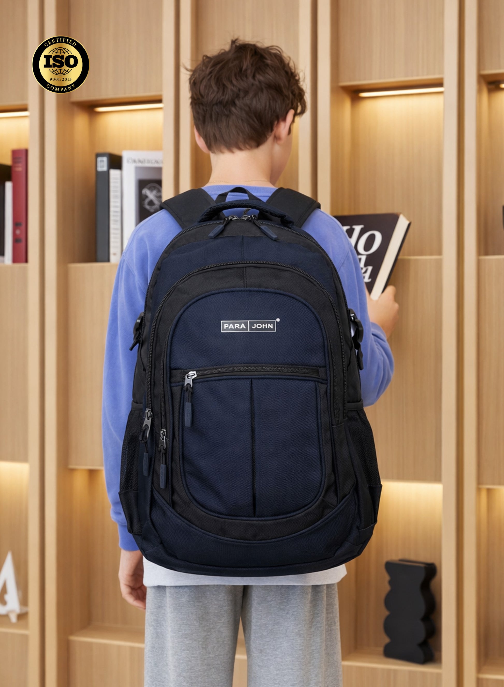 Parajohn School Backpack – Durable Polyester Laptop & Travel Bag with Multi Compartments (18”–24”) PARAJOHN SAUDI ARABIA