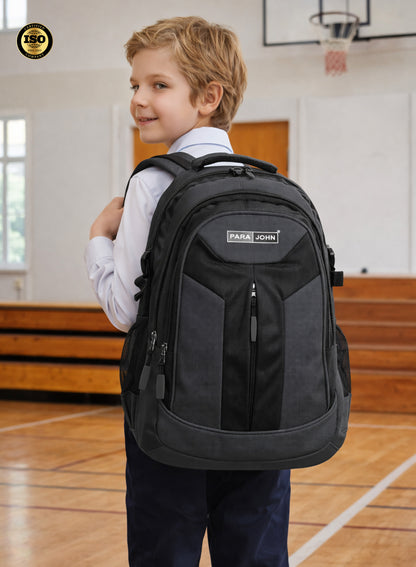 Parajohn School Backpack – Durable Polyester Multi-Compartment  School Bag 20" with Strong Zipper and Comfortable Handle PARAJOHN SAUDI ARABIA