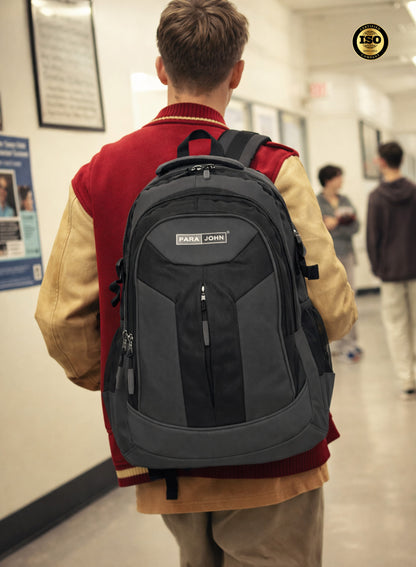 Parajohn School Backpack – Durable Polyester Multi-Compartment  School Bag 20" with Strong Zipper and Comfortable Handle PARAJOHN SAUDI ARABIA