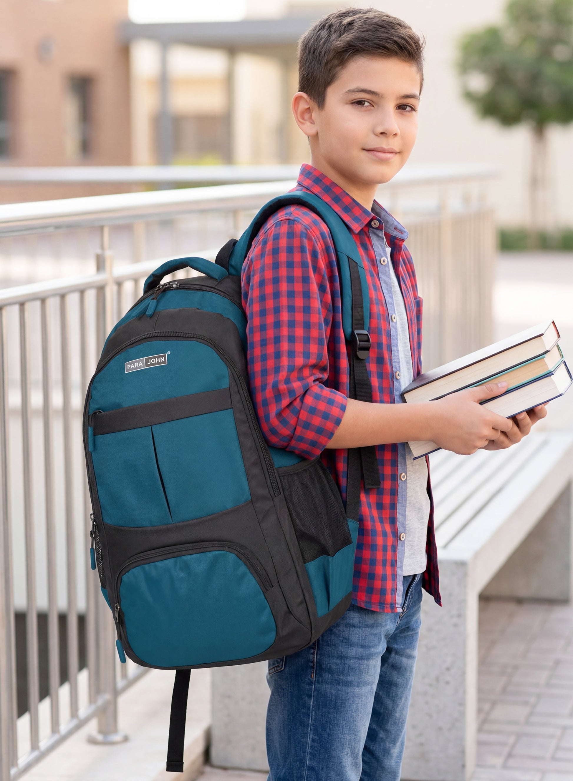 ParaJohn School Backpack – Durable 1680D PVC Coated Multi-Compartment School Bag PARAJOHN SAUDI ARABIA