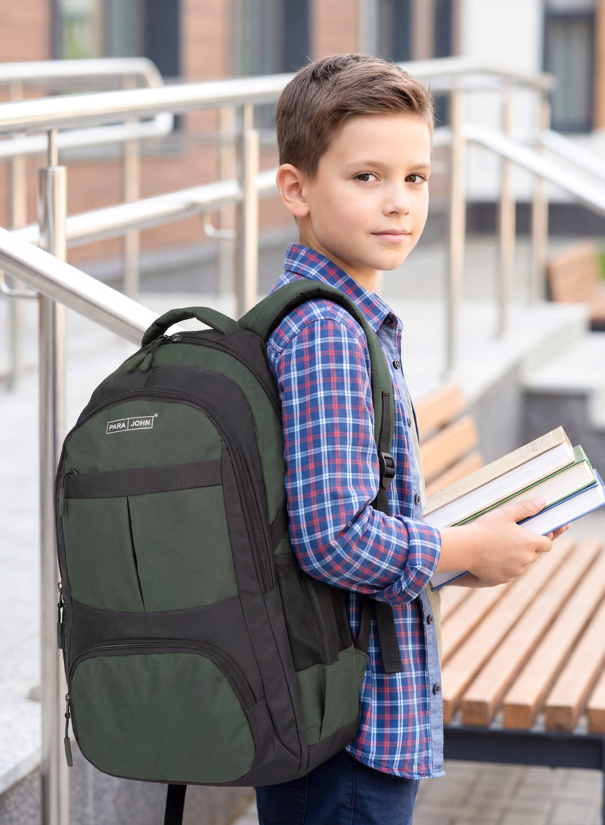 ParaJohn School Backpack – Durable 1680D PVC Coated Multi-Compartment School Bag PARAJOHN SAUDI ARABIA