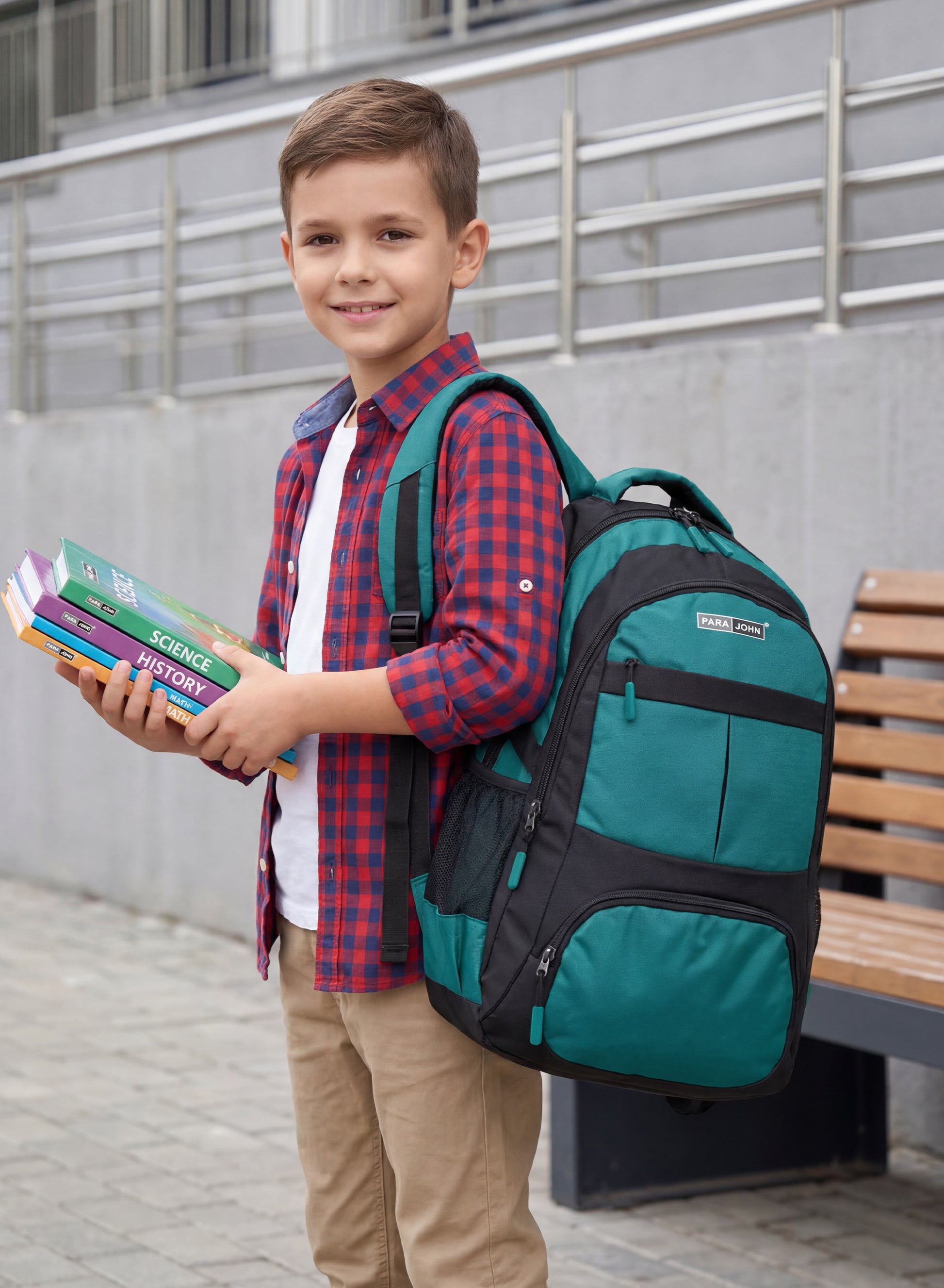 ParaJohn School Backpack – Durable 1680D PVC Coated Multi-Compartment School Bag PARAJOHN SAUDI ARABIA
