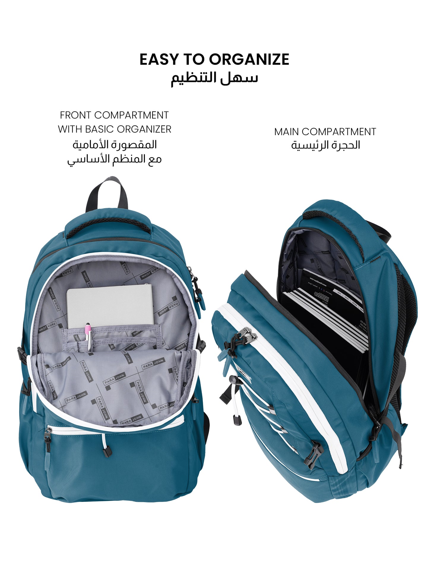 Para John Bubblio 19 inches School Backpack – 30L Capacity, Functional & Durable with Multi-Pocket Organization PARAJOHN SAUDI ARABIA