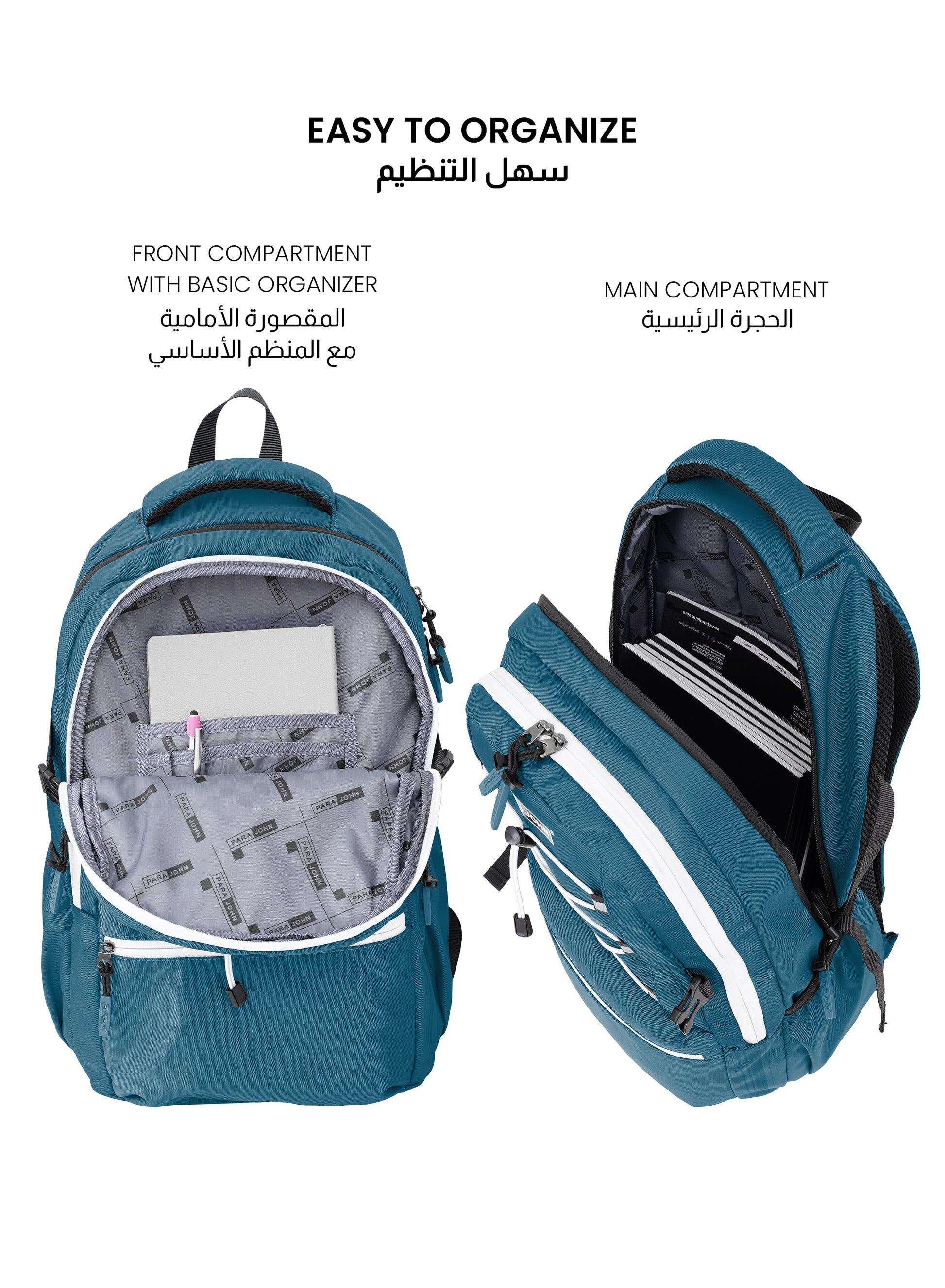 Para John Bubblio 19 inches School Backpack – 30L Capacity, Functional & Durable with Multi-Pocket Organization PARAJOHN SAUDI ARABIA