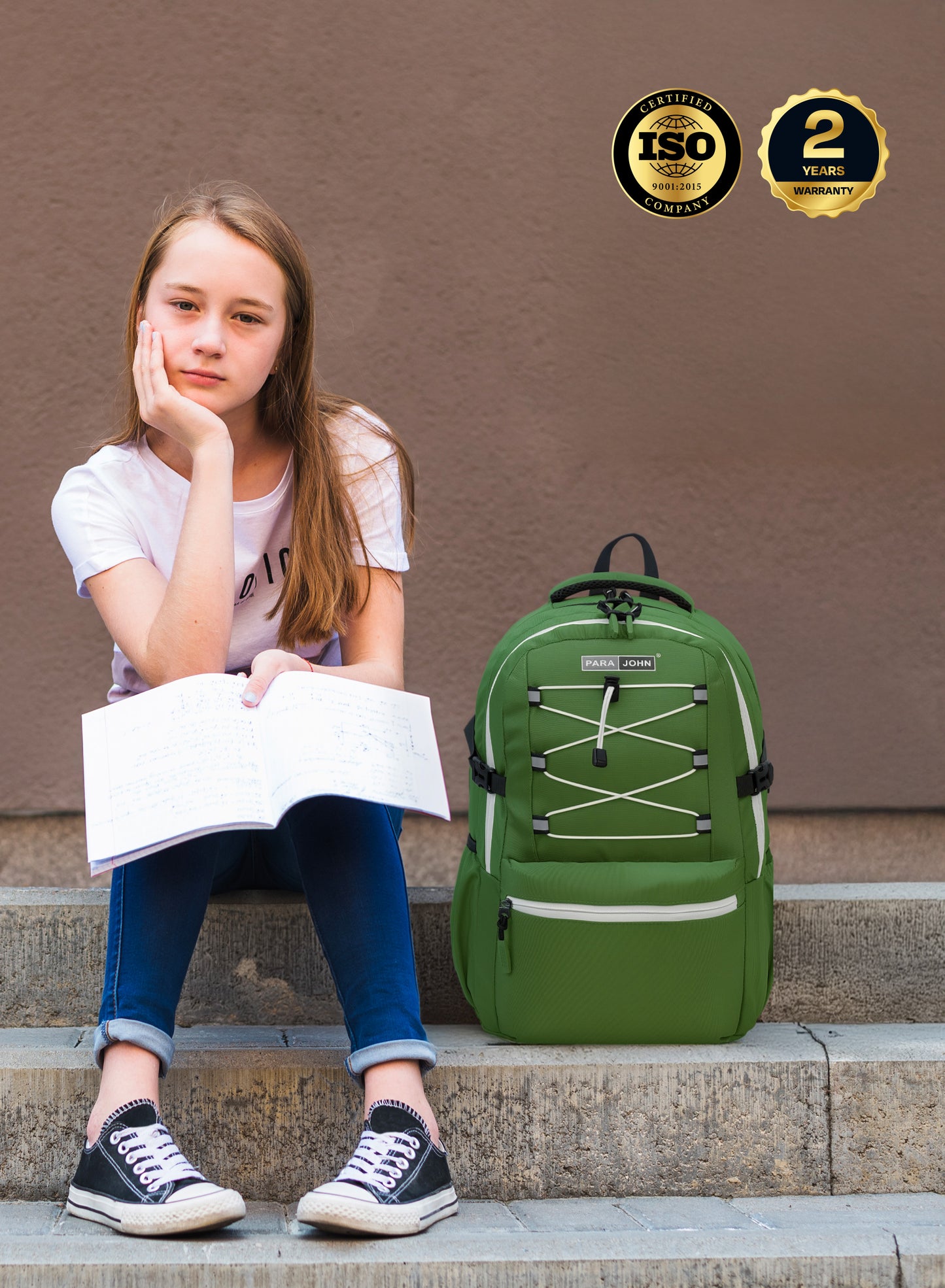 Para John Bubblio 19 inches School Backpack – 30L Capacity, Functional & Durable with Multi-Pocket Organization PARAJOHN SAUDI ARABIA
