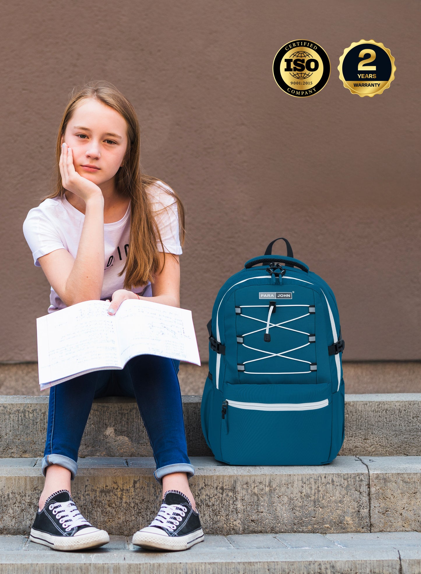 Para John Bubblio 19 inches School Backpack – 30L Capacity, Functional & Durable with Multi-Pocket Organization PARAJOHN SAUDI ARABIA