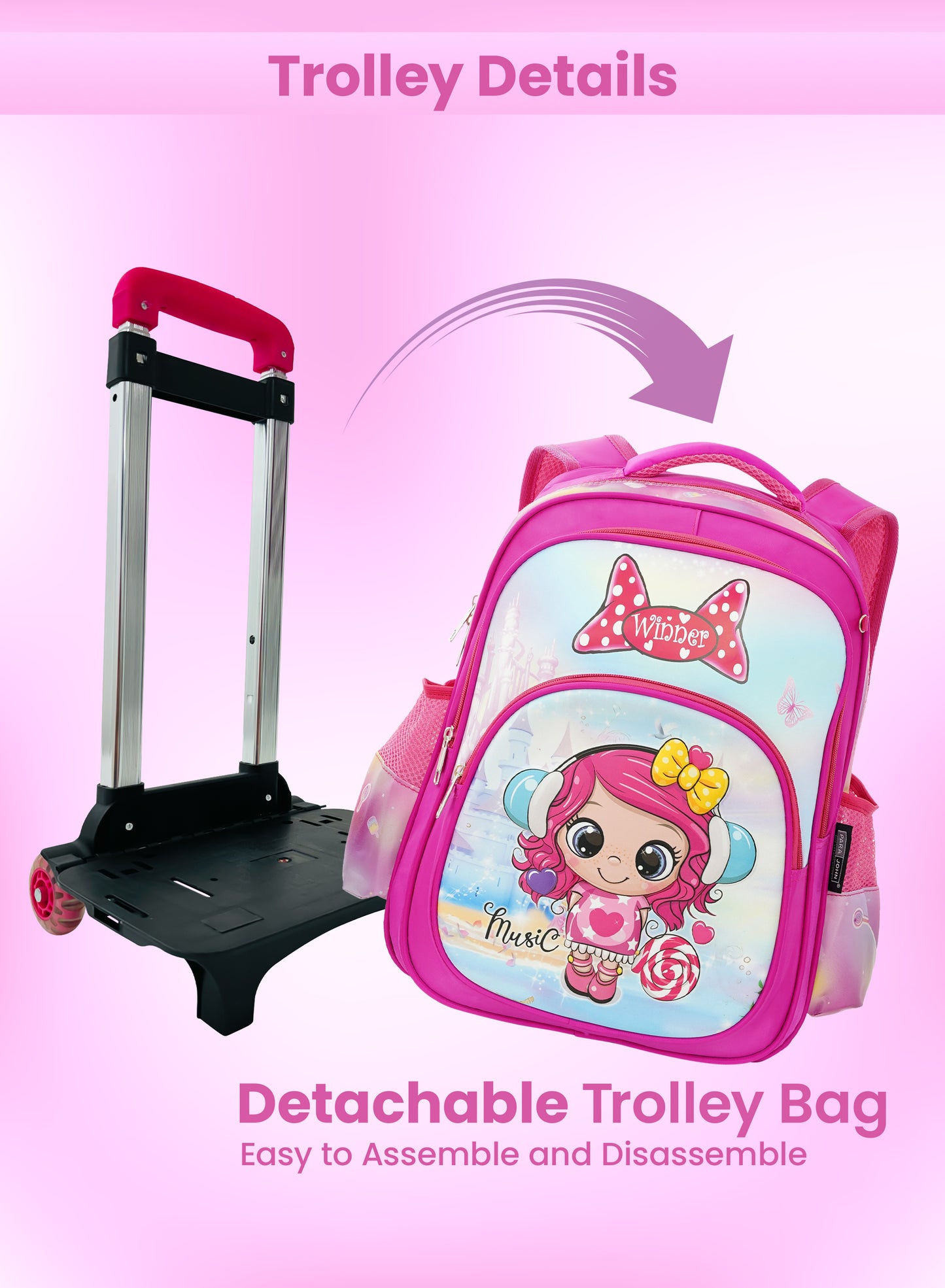 Parajohn Explora Series 3 Kids Roller Backpack Set PARAJOHN SAUDI ARABIA