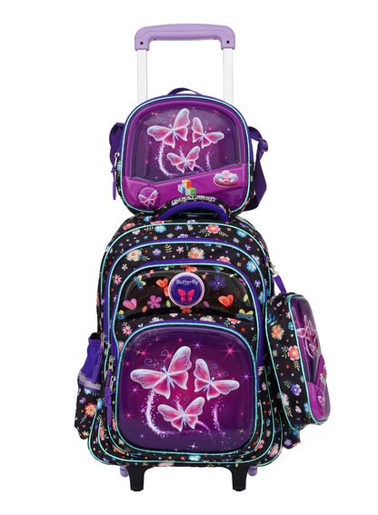 Para John KiddoKit 3-in-1 Kids Trolley School Bag Set – 18 inch Rolling Backpack with Lunch Bag & Pencil Case | Cartoon Design | Lightweight & Durable PARAJOHN SAUDI ARABIA