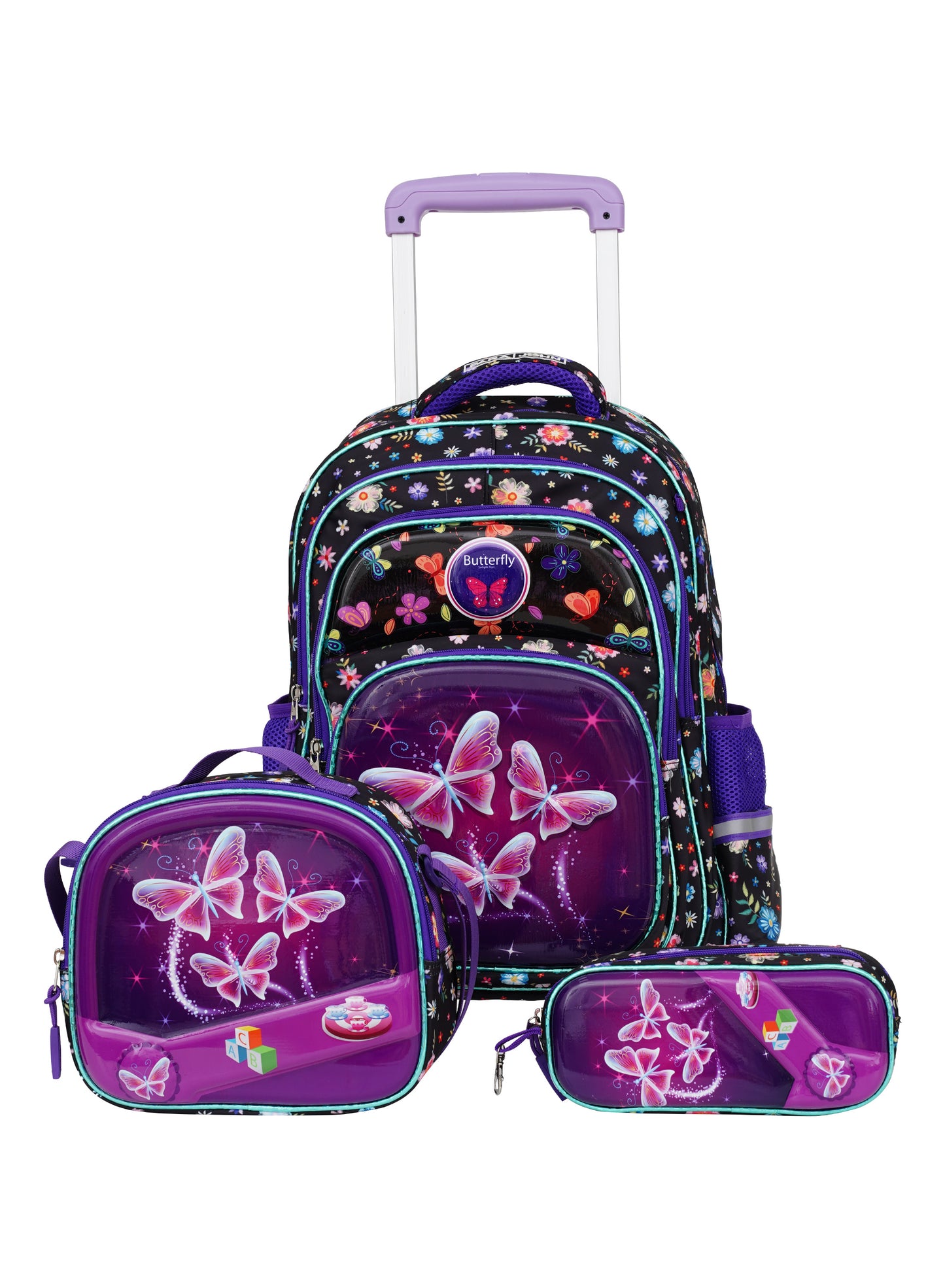 Para John KiddoKit 3-in-1 Kids Trolley School Bag Set – 18 inch Rolling Backpack with Lunch Bag & Pencil Case | Cartoon Design | Lightweight & Durable PARAJOHN SAUDI ARABIA
