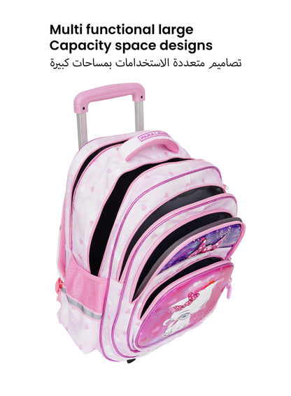Para John KiddoKit 3-in-1 Kids Trolley School Bag Set – 18 inch Rolling Backpack with Lunch Bag & Pencil Case | Cartoon Design | Lightweight & Durable PARAJOHN SAUDI ARABIA