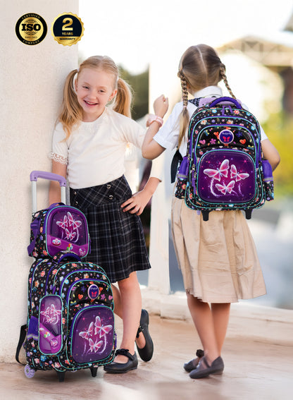 Para John KiddoKit 3-in-1 Kids Trolley School Bag Set – 18 inch Rolling Backpack with Lunch Bag & Pencil Case | Cartoon Design | Lightweight & Durable PARAJOHN SAUDI ARABIA