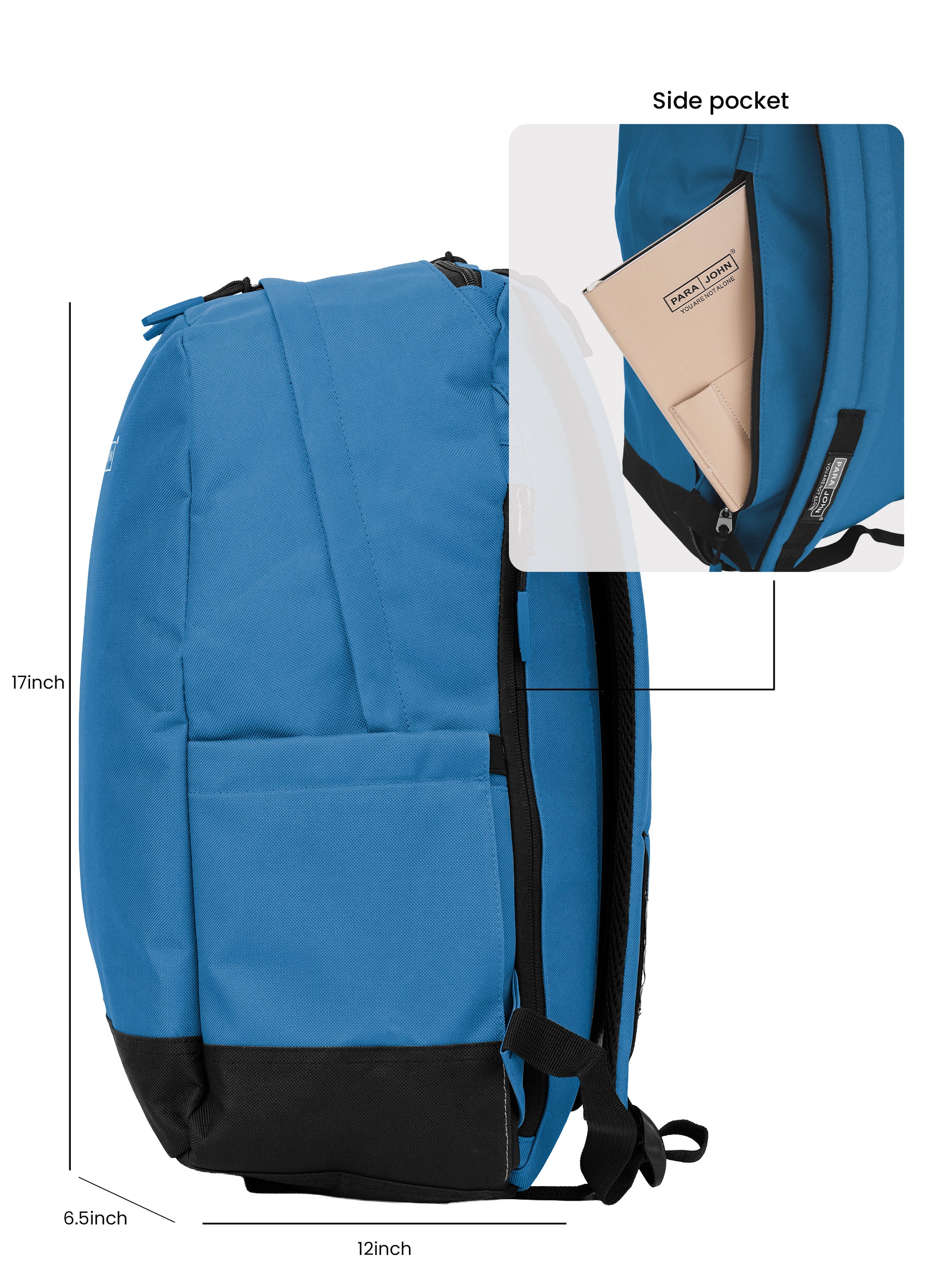 Parajohn Zapper 30L School Bag for Students – 19” Durable Polyester Backpack with Spacious Compartments for School & College PARAJOHN SAUDI ARABIA