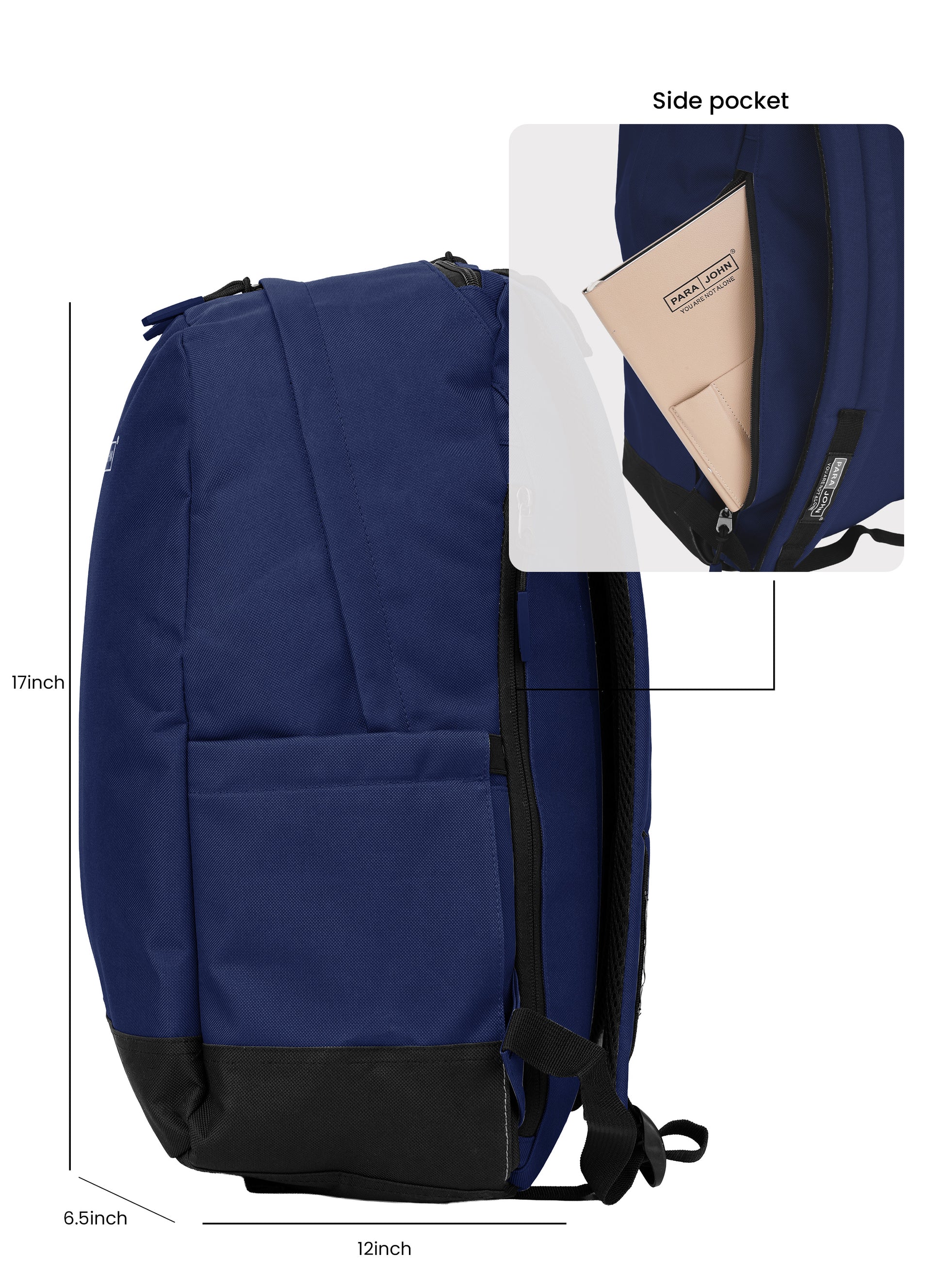 Parajohn Zapper 30L School Bag for Students – 19” Durable Polyester Backpack with Spacious Compartments for School & College PARAJOHN SAUDI ARABIA