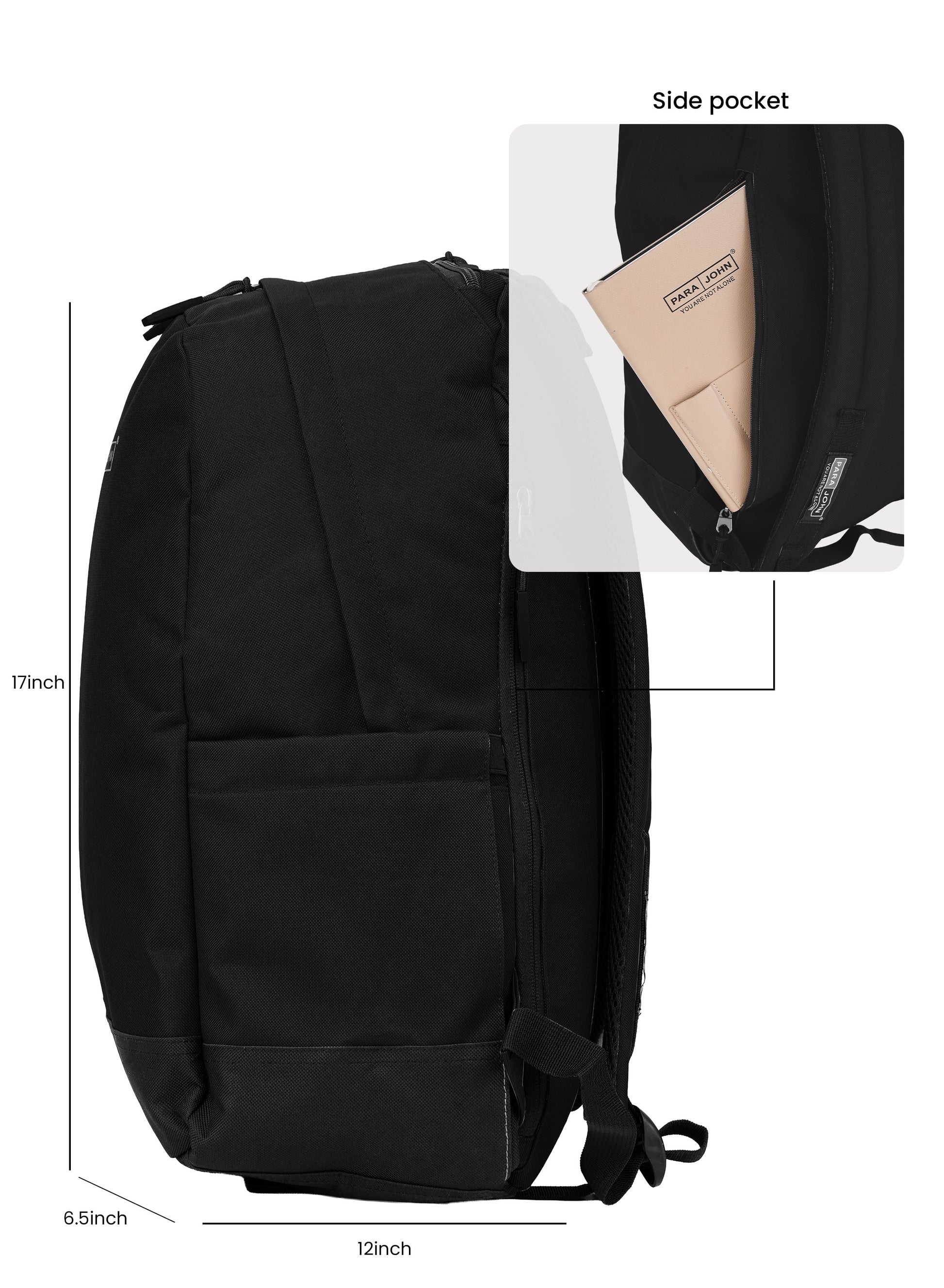 Parajohn Zapper 30L School Bag for Students – 19” Durable Polyester Backpack with Spacious Compartments for School & College PARAJOHN SAUDI ARABIA