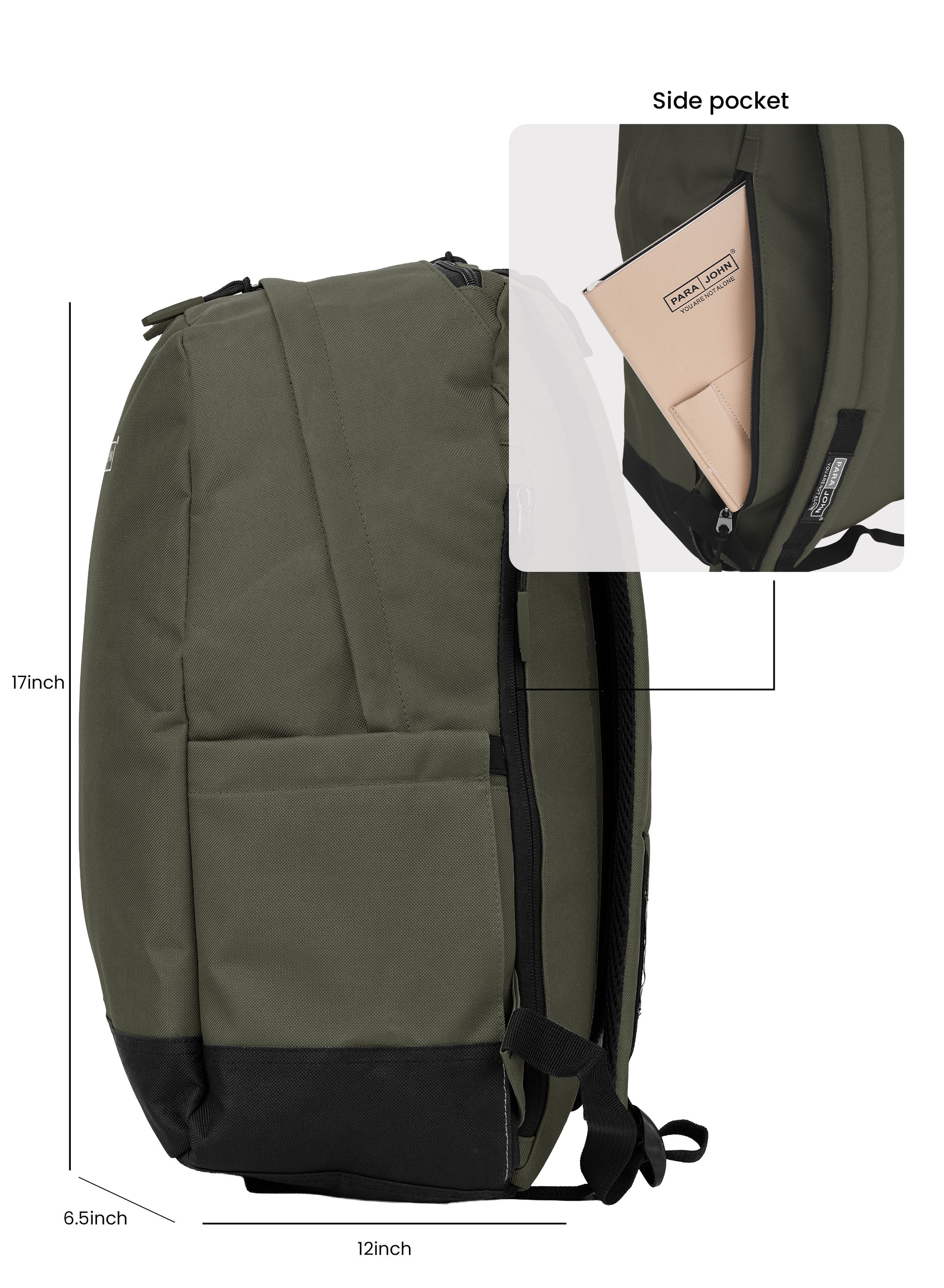 Parajohn Zapper 30L School Bag for Students – 19” Durable Polyester Backpack with Spacious Compartments for School & College PARAJOHN SAUDI ARABIA