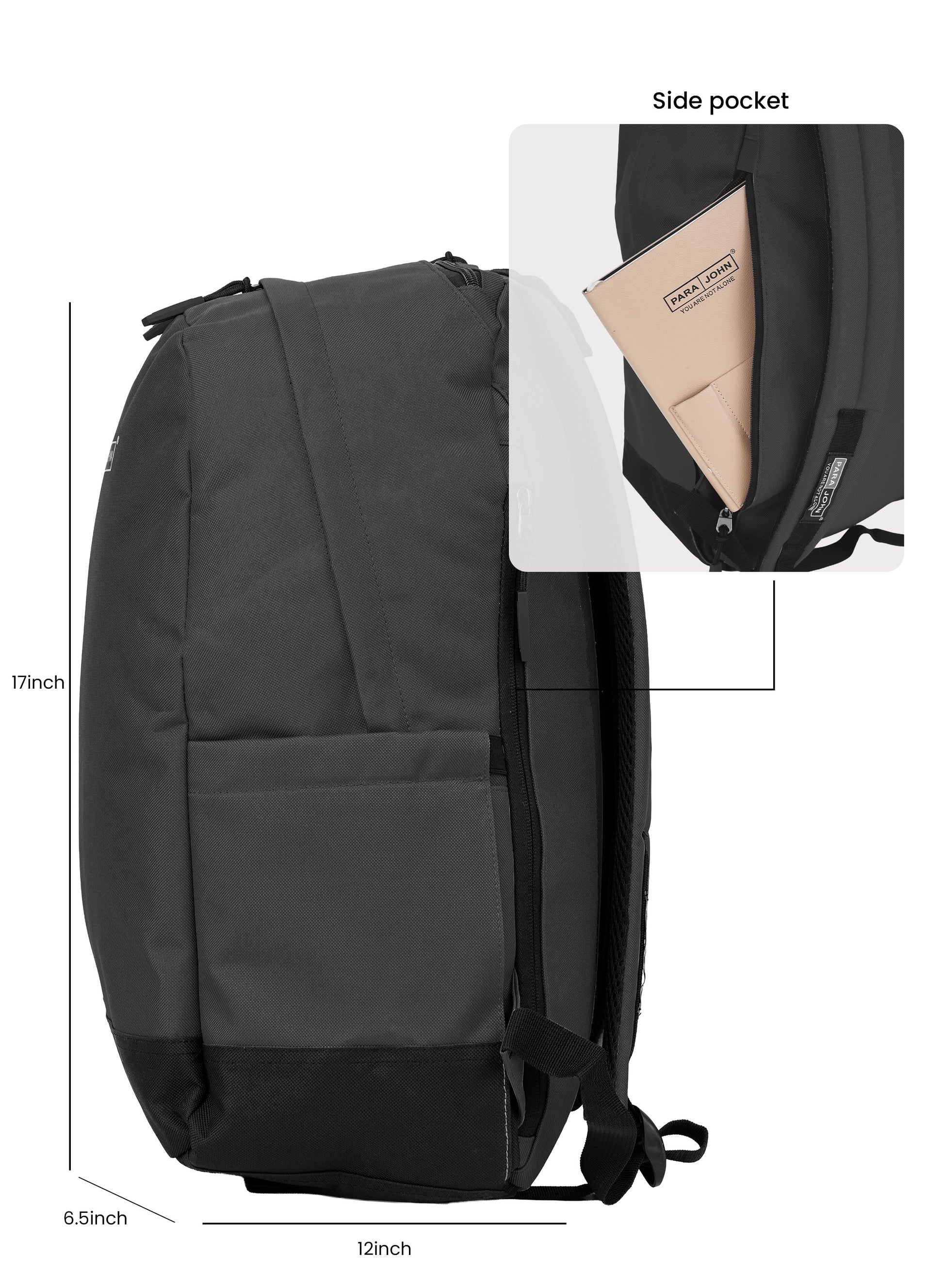 Parajohn Zapper 30L School Bag for Students – 19” Durable Polyester Backpack with Spacious Compartments for School & College PARAJOHN SAUDI ARABIA
