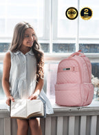 Parajohn LumiPack 18 inches Quilted School Backpack – 28L Capacity, Stylish & Durable with Multiple Compartments PARAJOHN SAUDI ARABIA
