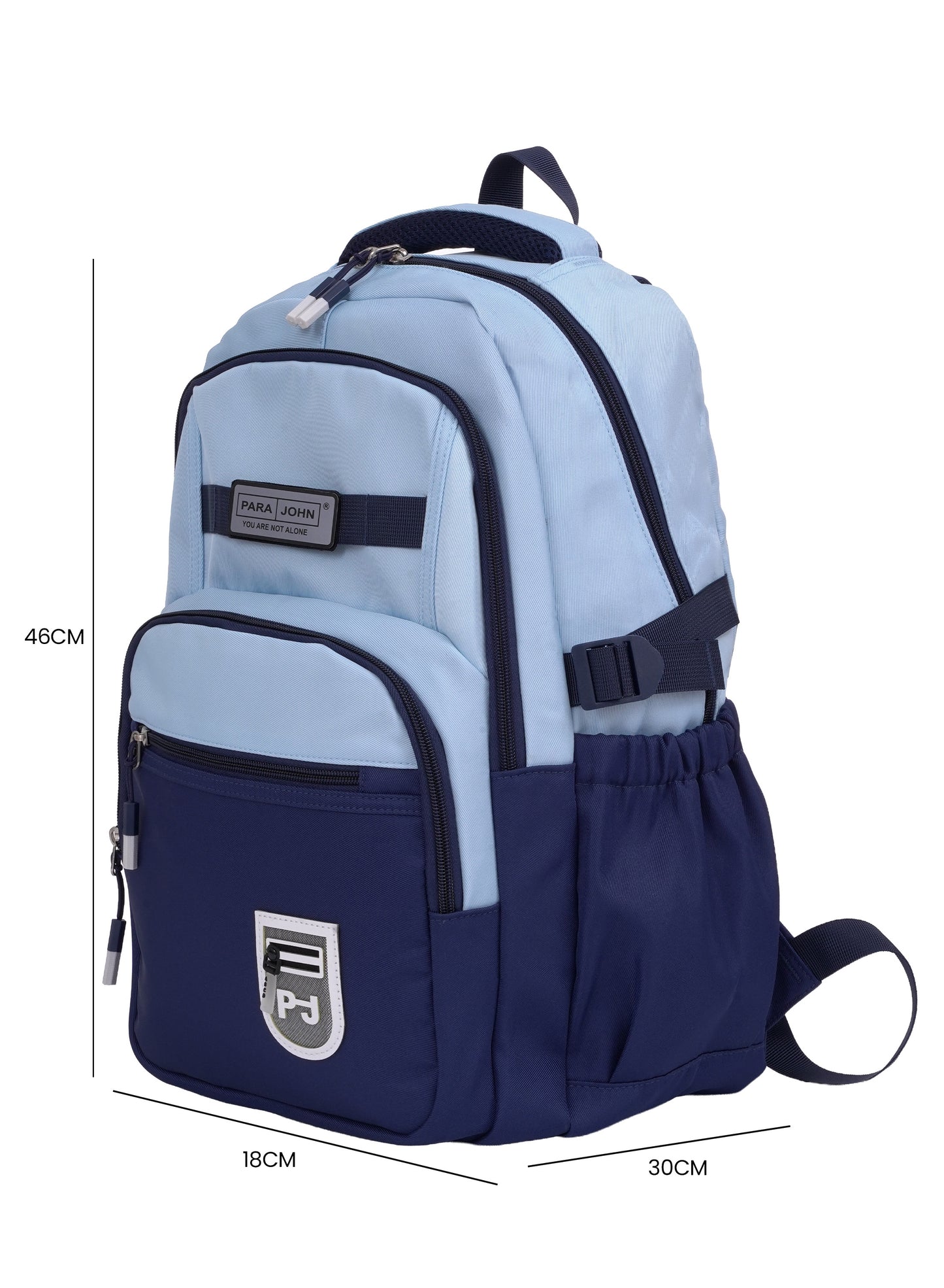 Parajohn Junior Schoolbag for Boys & Girls 18 inches– 20L Lightweight Polyester Bookbag with Hidden Back Pocket, Water-Resistant Kids Travel Daypack PARAJOHN SAUDI ARABIA