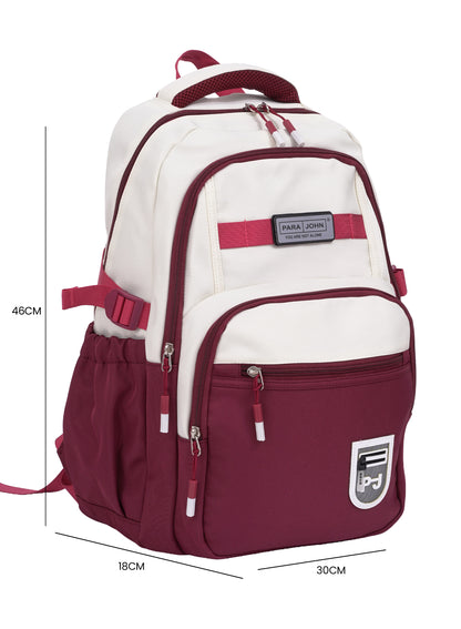 Parajohn Junior Schoolbag for Boys & Girls 18 inches– 20L Lightweight Polyester Bookbag with Hidden Back Pocket, Water-Resistant Kids Travel Daypack PARAJOHN SAUDI ARABIA