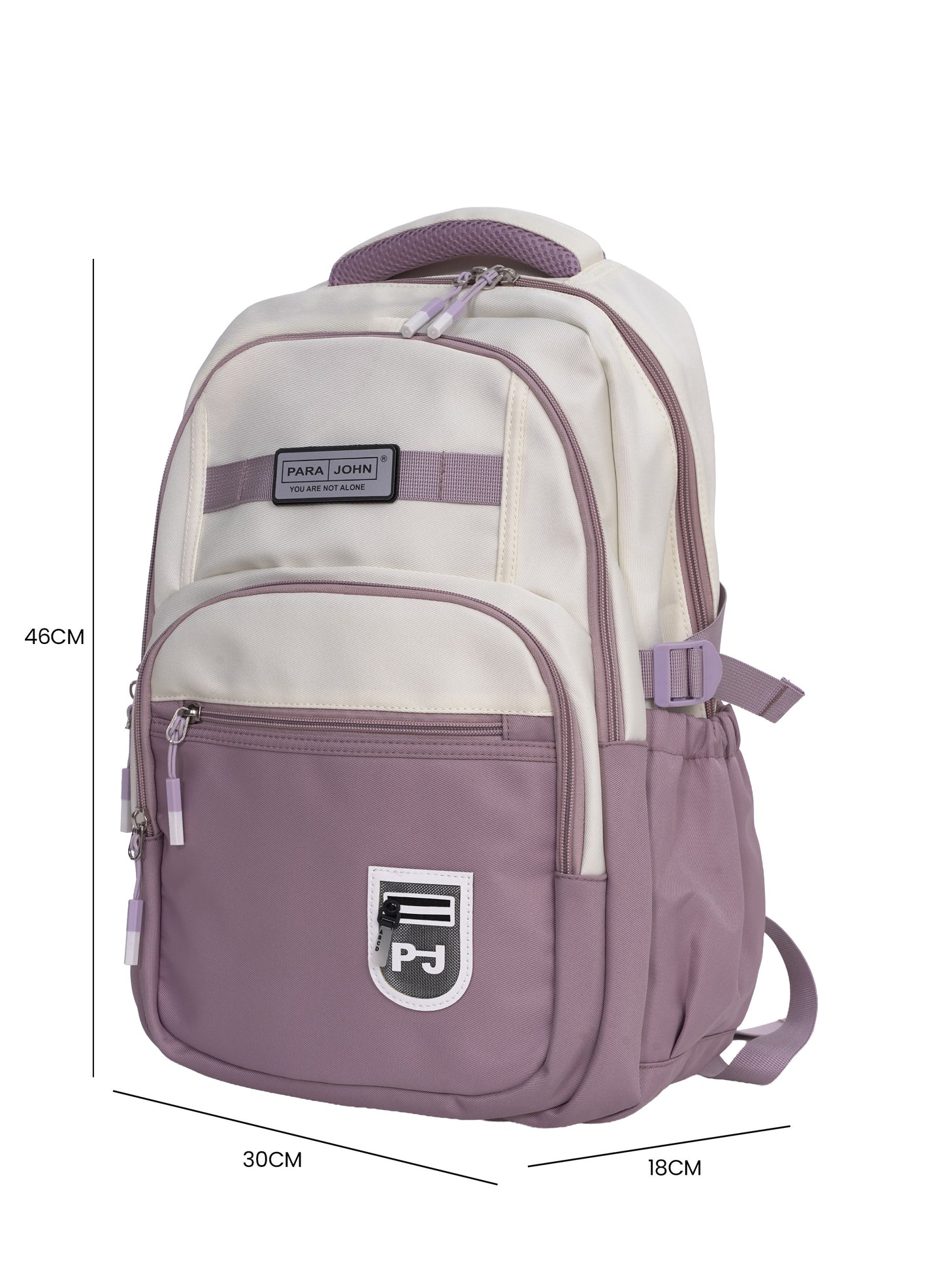Parajohn Junior Schoolbag for Boys & Girls 18 inches– 20L Lightweight Polyester Bookbag with Hidden Back Pocket, Water-Resistant Kids Travel Daypack PARAJOHN SAUDI ARABIA