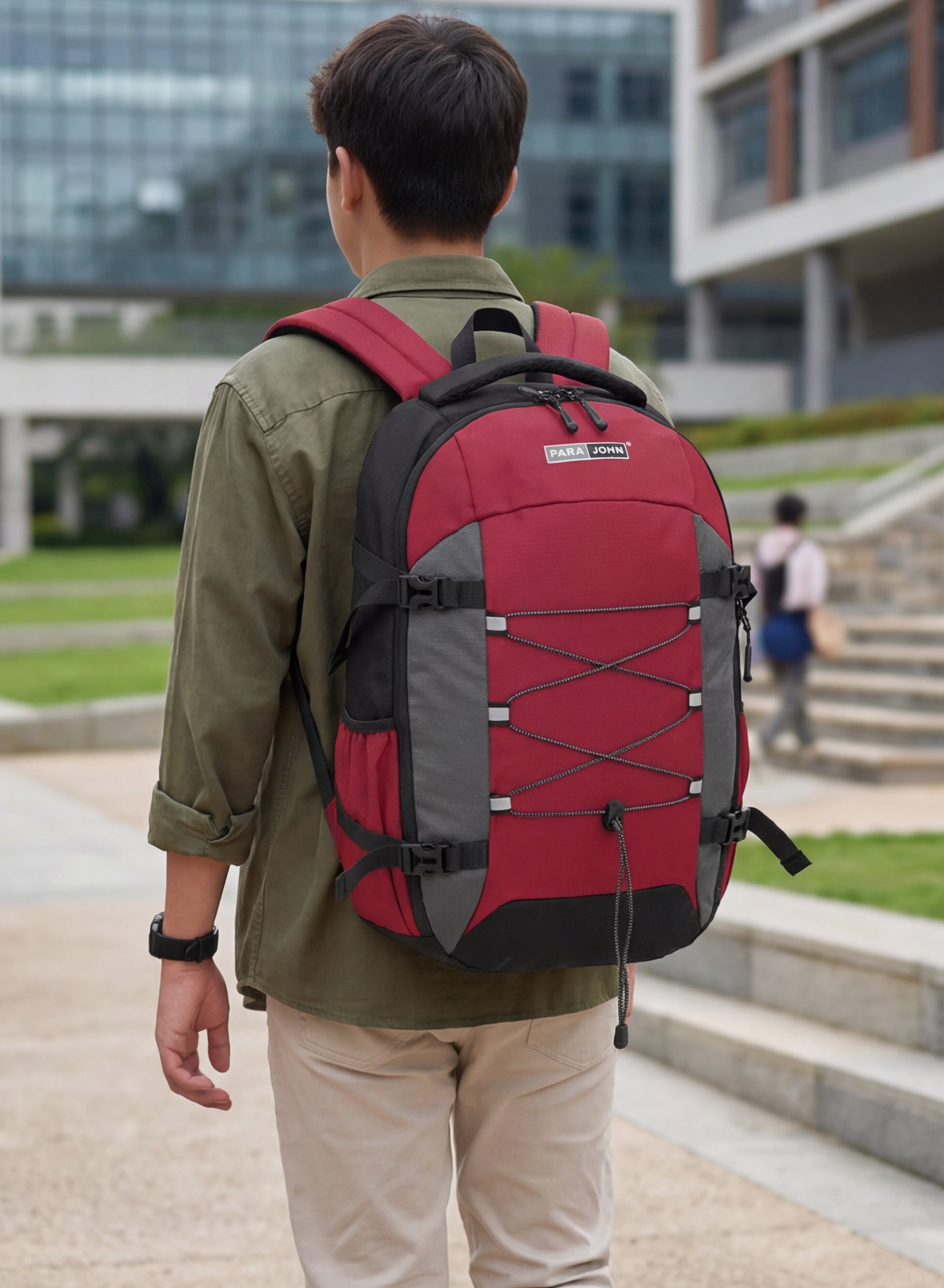 Parajohn Trexon School Backpack — Ergonomic Comfort | 18" Waterproof Polyester Bag PARAJOHN SAUDI ARABIA