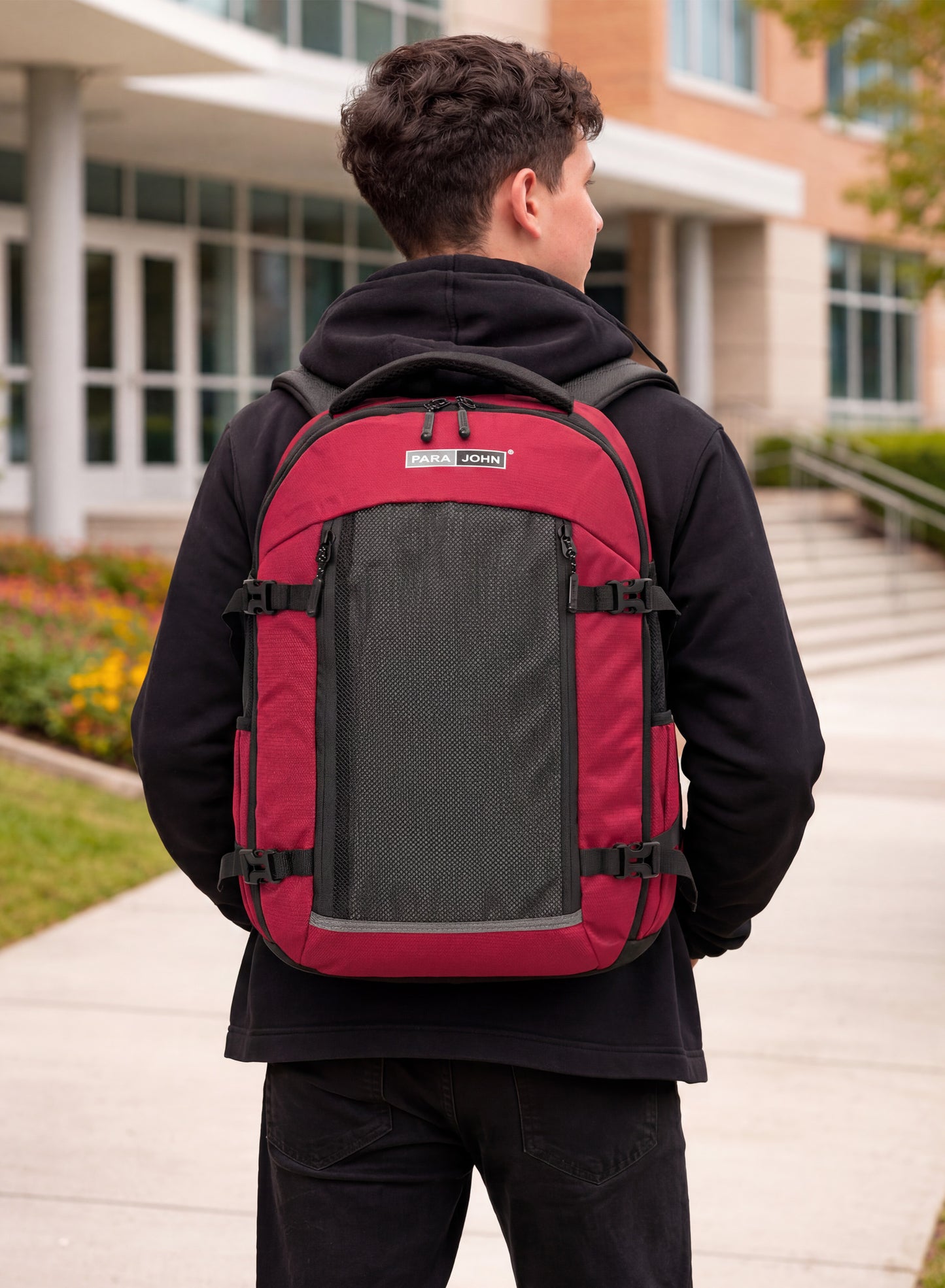 Parajohn Skivo School Backpack — Ergonomic Comfort | 18" Waterproof Polyester Bag PARAJOHN SAUDI ARABIA
