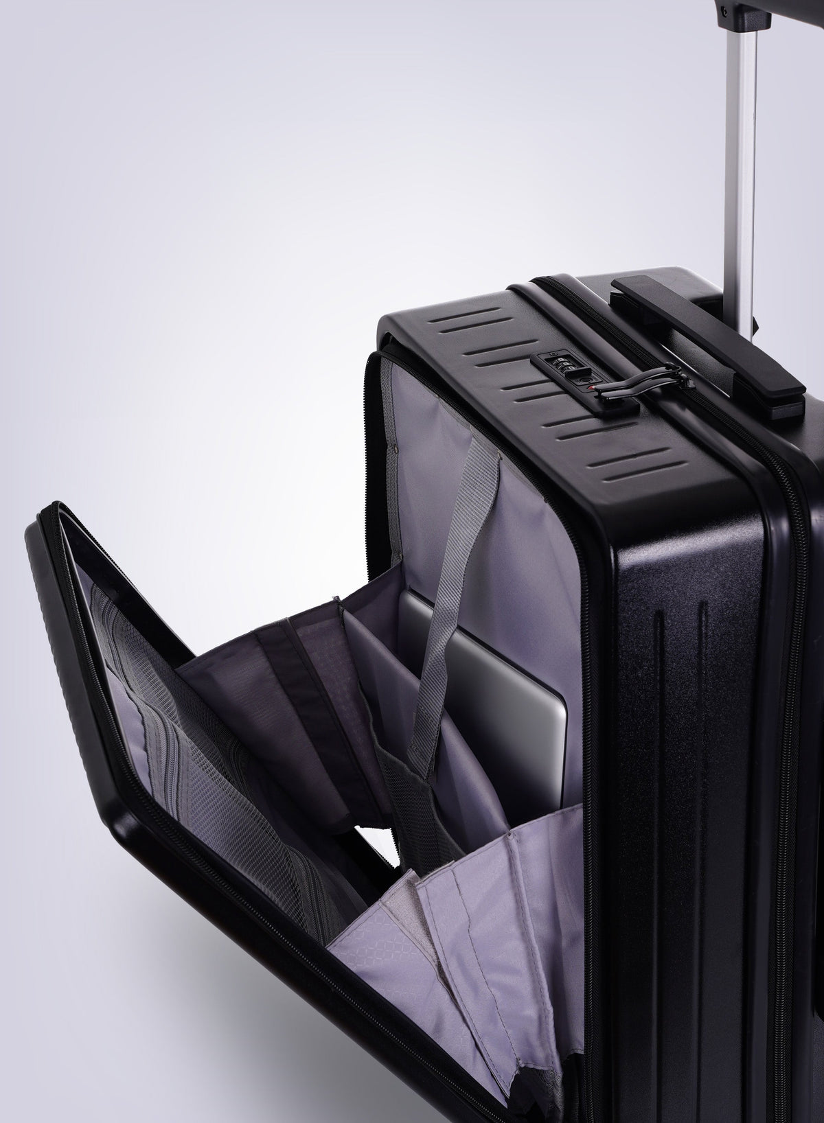 QuickPort Front Open ABS + PC Cabin Luggage 56cm PARA JOHN