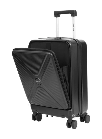 Parajohn Front Open Cabin Size 20 inches luggage with Premium ABS Material- 55 cms carrying 10kg|8 Wheels Hard Sided Trolley PARAJOHN UAE