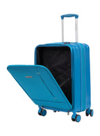 Parajohn Front Open Cabin Size 20 inches luggage with Premium ABS +Nylon Material- 55 cms carrying 10kg|8 Wheels Hard Sided Trolley PARAJOHN UAE