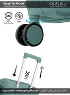 Parajohn Vibra 1 Piece Cabin Size 20 inches Polypropylene Luggage Trolley 55cm PARAJOHN UAE