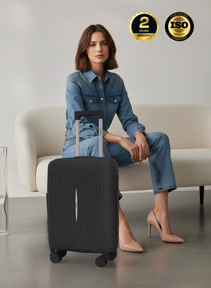 Parajohn Vibra 1 Piece Cabin Size 20 inches Polypropylene Luggage Trolley 55cm PARAJOHN UAE