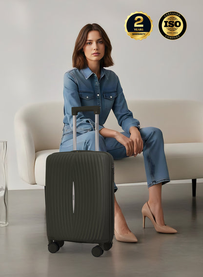 Parajohn Vibra 1 Piece Cabin Size 20 inches Polypropylene Luggage Trolley 55cm PARAJOHN UAE