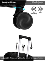 Parajohn Torvio 1 Piece 20 inches Cabin Size Polypropylene Luggage Trolley 55cm PARAJOHN UAE