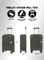 Parajohn Waves 1 Piece Cabin Size 20 inches Polypropylene Luggage Trolley 55cm PARAJOHN UAE