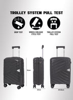 Parajohn Waves 1 Piece Cabin Size 20 inches Polypropylene Luggage Trolley 55cm PARAJOHN UAE