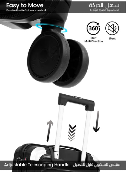 Parajohn Boltrix 1 Piece Cabin Size 20 inches Polypropylene Luggage Trolley 55cm PARAJOHN UAE