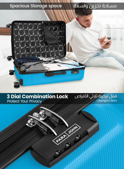 Spectrum 28-Inch Check-in Luggage – Lightweight ABS Hard Shell Suitcase with 360° Spinner Wheels & TSA Lock PARAJOHN SAUDI ARABIA