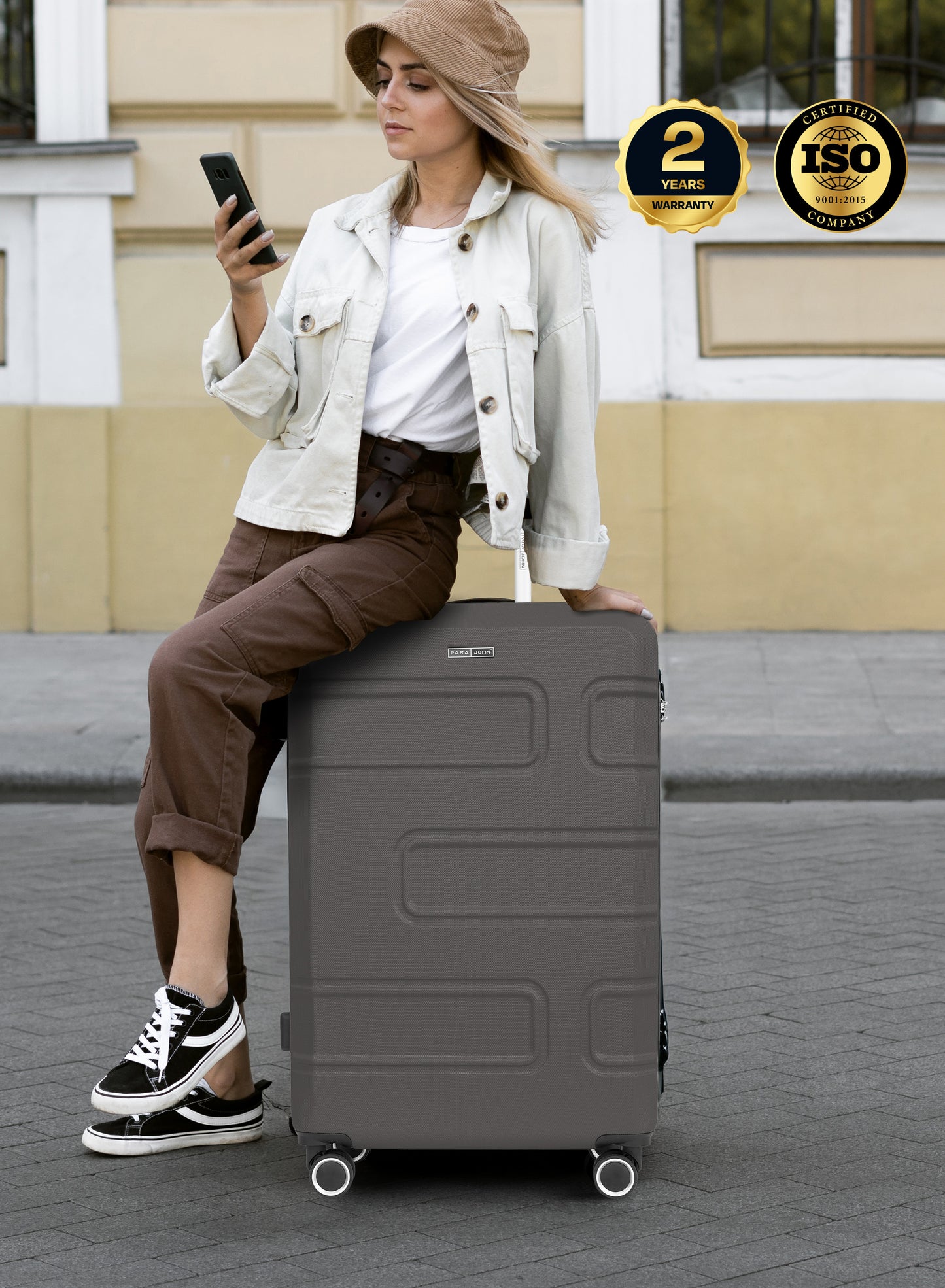 UrbanShield 28-Inch Check-in Luggage – Lightweight ABS Hard Shell Suitcase with 360° Spinner Wheels & TSA Lock PARAJOHN SAUDI ARABIA